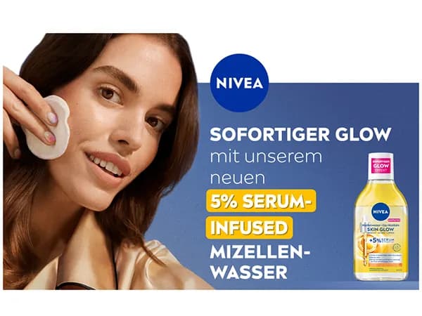 Nivea Make-up neu Werbung: Erlebe den strahlenden Glow des Mizellenwassers